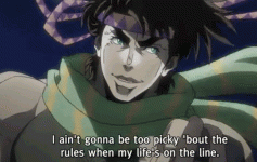 Jojos-Bizarre-Adventure-Episode-22-Joseph-is-not-too-picky-about-the-rules.gif