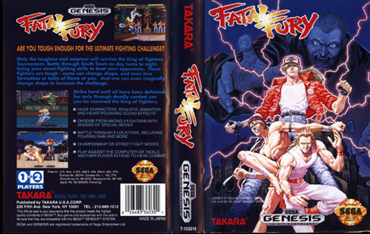 Fatal Fury 2 (Genesis) - The Cover Project